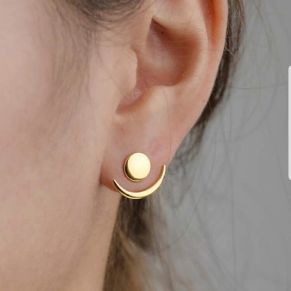 Nikkiwallflower Jewelry - *Prescilla* Round Swing Stud Earring